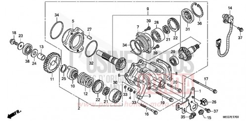 ALBERO TRASVERSALE VT750CSC di 2012